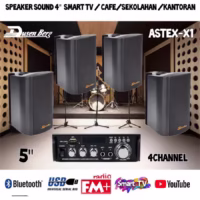 Paket 4 Speaker 5 Inch Dusenberg Astex X 1, Cafe , Restoran – Bluetooh
