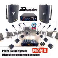Paket Conference Dusenberg Mic Meja Kabel 8 Channel Speaker,Amplifier