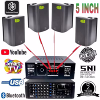 Paket Sound Cafe Dan Restoran Ampli Digital Speaker Gantung 4 Titik