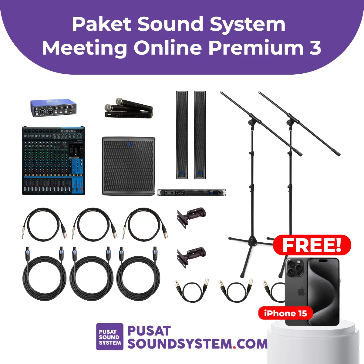 PAKET Sound System MEETING ONLINE PREMIUM 3