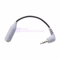 Rode SC3 Female 3.5mm TRRS to Angled Male 3.5mm TRS Adapter