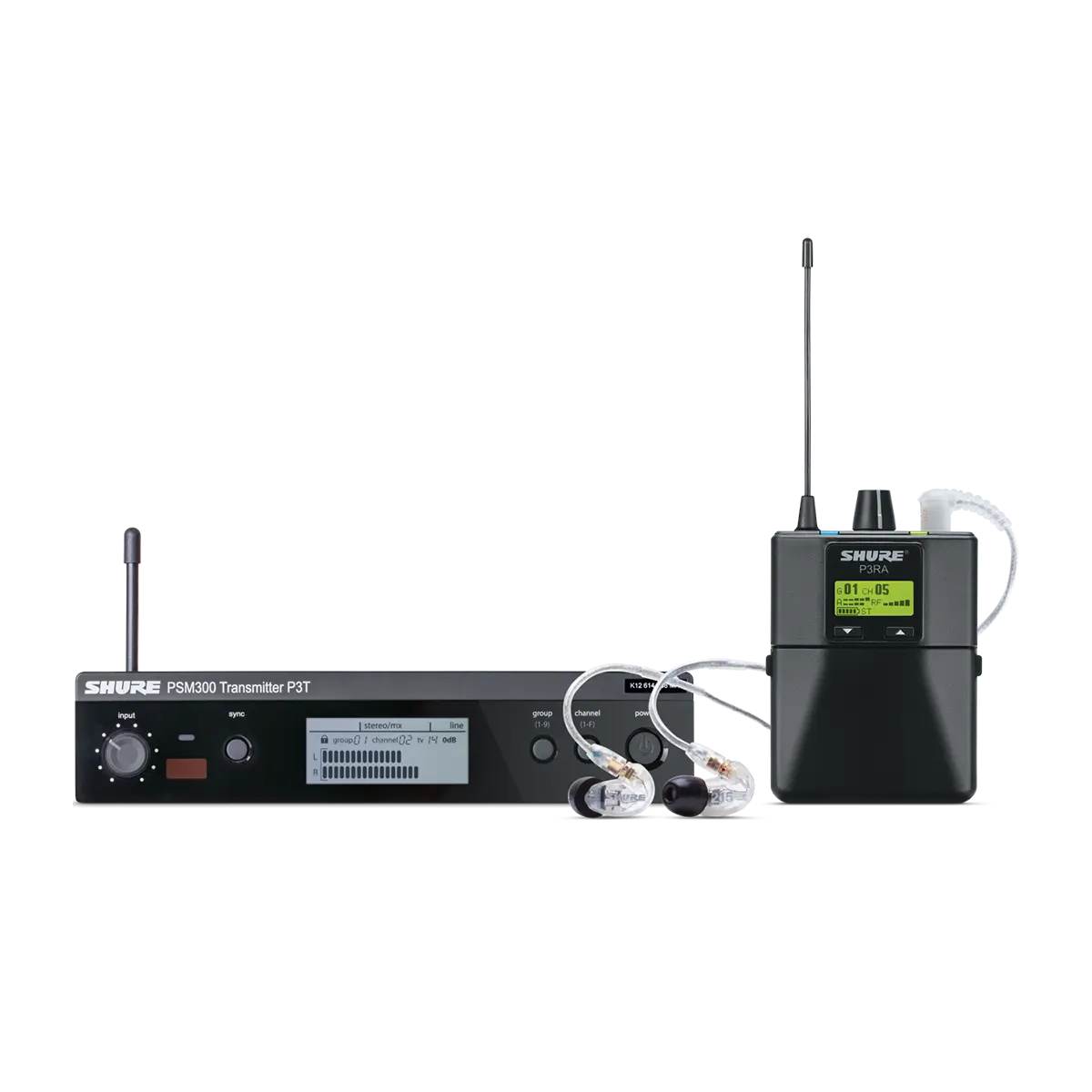 SHURE P3TRA215CL Wireless Personal Monitor System Set