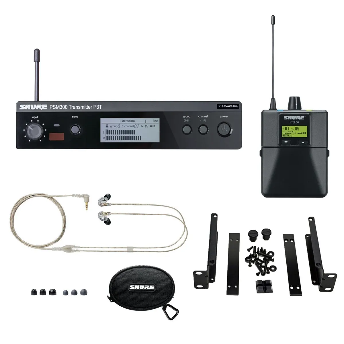SHURE P3TRA215CL Wireless Personal Monitor System Set - Image 2