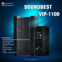 Soundbest VIP 1100 Speaker Aktif 15 Inch 2 Way 800 Watt