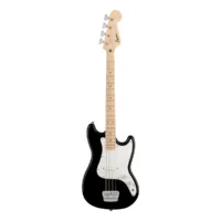 Squier Bronco Bass Gitar Bass Elektrik 4 String 19 Fret Black
