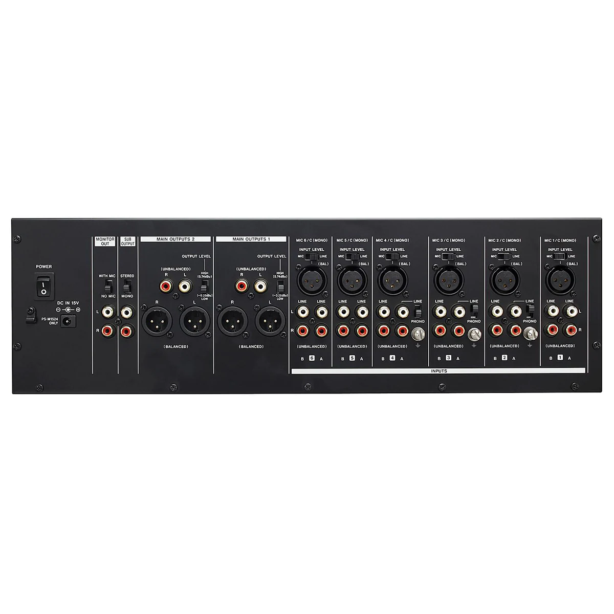 TASCAM MZ 372 Mixer Rackmount Analog 6 Channel 2 Zone - Image 2
