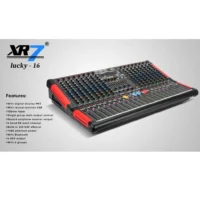 XR7 LUCKY 16 Mixer Audio Analog 16 Channel (Bluetooth, USB Audio Interface, USB MP3 Player, Efek, EQ, Phantom)