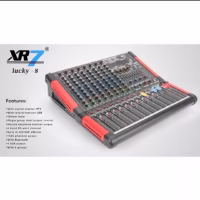 XR7 LUCKY 8 XR7 Mixer Audio Analog 8 Channel (Bluetooth, USB Audio Interface, USB MP3 Player, Efek, EQ, Phantom)