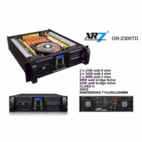 XR7 Power GR 2300TD Power Amplifier 4 Channel Class H 2300 Watt