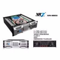 XR7 XRI 9800 Power Amplifier 4 Channel Class H 1800 Watt