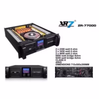 XR7 ZR-77000 Power Amplifier 2 Channel Class H 2300 Watt