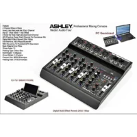 Ashley Audio Four Mixer Audio Analog 4 Channel (Bluetooth, USB, Efek, EQ)